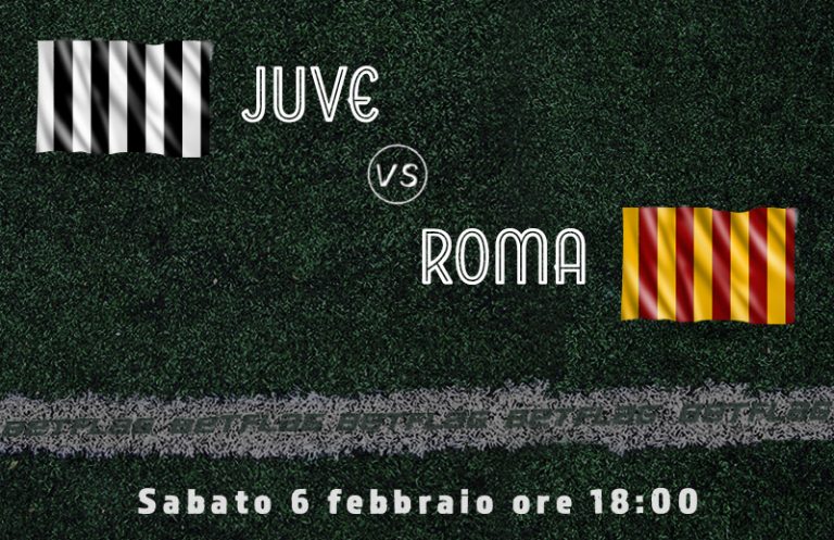 Grafico Bandiere a strisce Juve vs Roma
