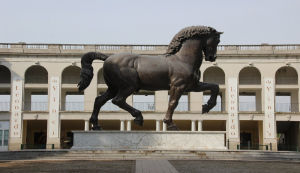 Il cavallo di Leonardo Da Vinci all'ippodromo San Siro di Milano