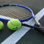 Racchetta Blu da Tennis Professionale