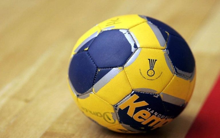 Palla Gialla e Blu di Pallamano