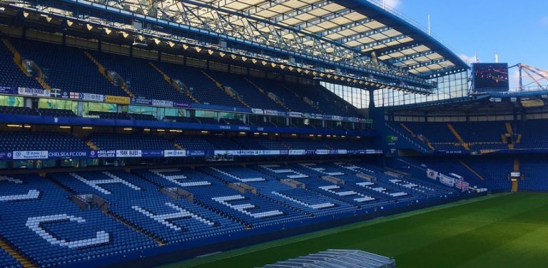 Gli spalti del Chelsea durante la Premier League