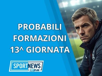 probabili formazioni 13 giornata serie a